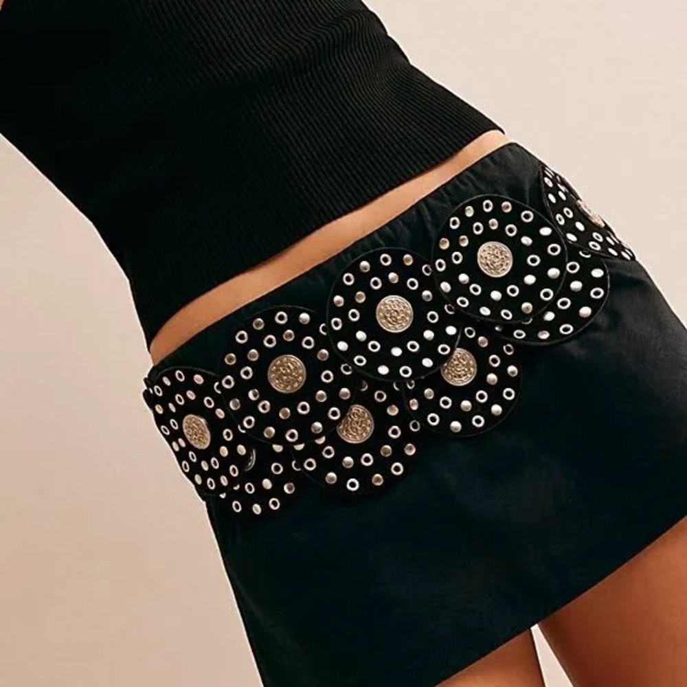 Free People Xena Studded Hip Belt